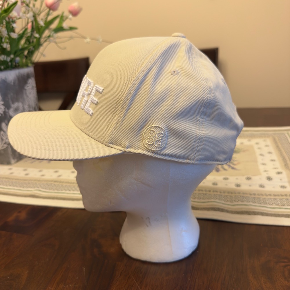 G/FORE Bocaire Golf Hat Stone Beige Flexfit 110 Snapback Cap G4AS22H101 NWT - Picture 2 of 6